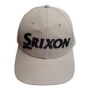 Srixon Golf Adjustable Tuck Strap Cap Trucker Baseball Logo 3D Hat Gray PGA